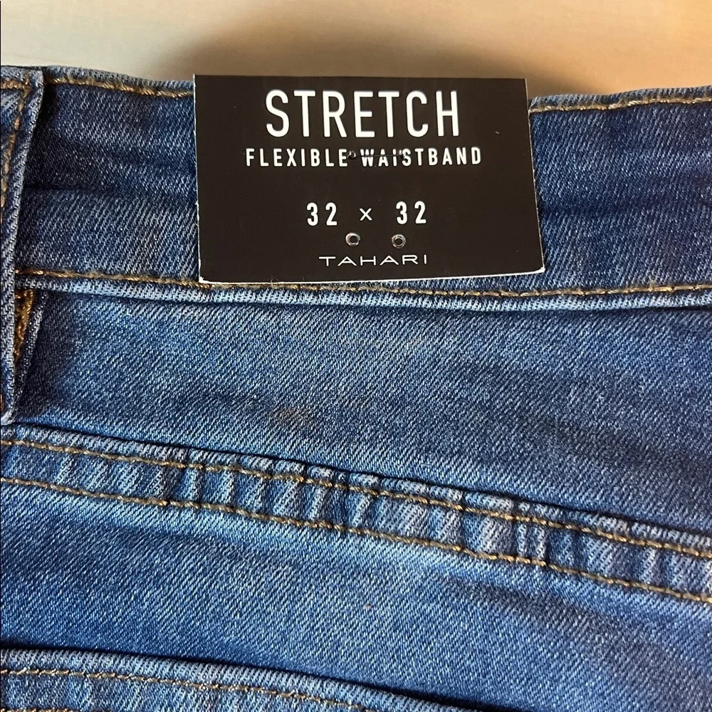 NWT Tahari Blue Stretch Skinny Jeans Sz 32x32